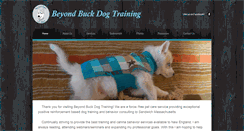 Desktop Screenshot of beyondbuckdogtraining.com