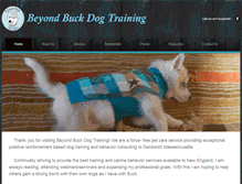 Tablet Screenshot of beyondbuckdogtraining.com